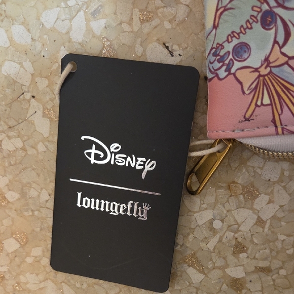 Loungefly Pink and Blue Floral Wallet - Picture 2 of 5